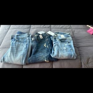 3 pair of brand new Judy Blue. 2 skinny 1 relaxed fit size 0/24